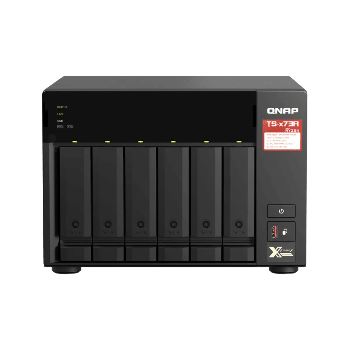 QNAP TS-673A-8G TS-673A V1500B 8GB DDR4 6-bay NAS 2x2.5GbE 2x PCIe 3.0 x4 2x M.2 NVMe #2