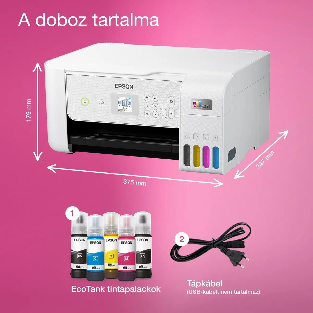 EPSON C11CJ66427 EcoTank L3286 színes tintasugaras multifunkciós WiFi A4 #9