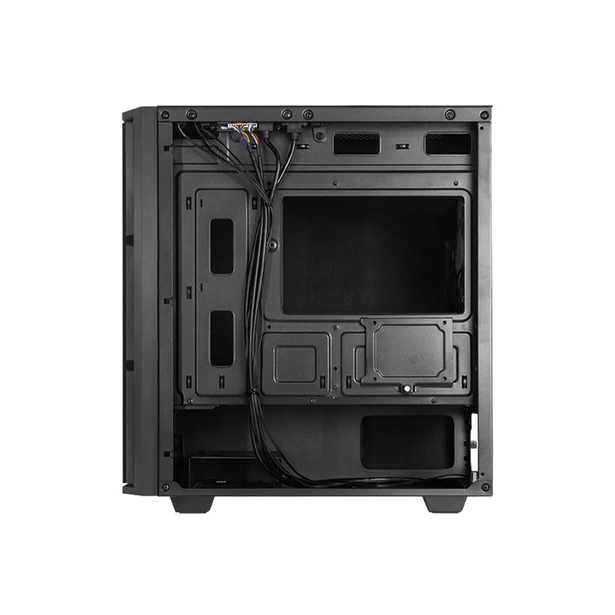 Chieftec AZ-01B-OP Pro mini mATX 0,6 mm SPCC fekete 2x 2,5" 1x 3,5" belső rekesz PSU nélkül CPU hűtő max 165 mm VGA max 330 mm #3