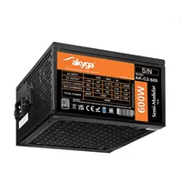 Akyga AK-C2-600 600w 80 plus fél moduláris atx 2.31 120 mm ventilátor