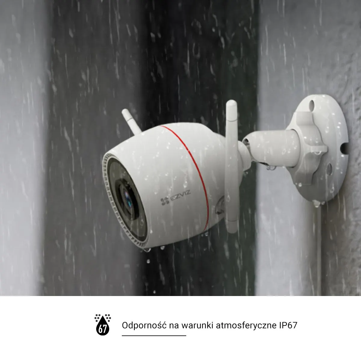 EZVIZ 303102716 H3C 2K kültéri WiFi kamera integetés felismerés, színes éjszakai látás, kétirányú beszéd, emberi mozgásérzékelés #3