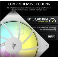 Corsair CO-9050186-WW rs140 argb 140mm pwm ventilátor fehér #4