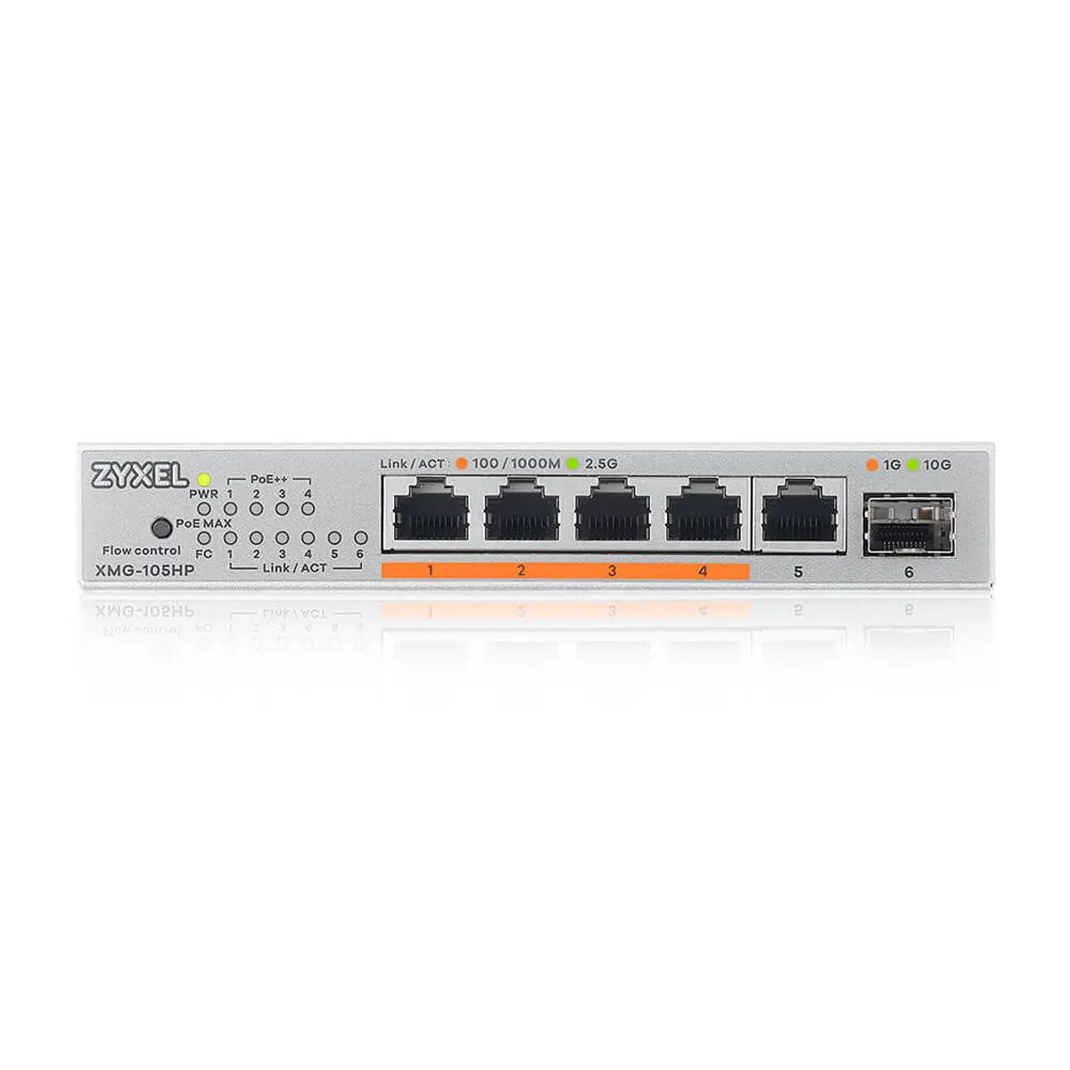 ZYXEL XMG-105HP-EU0101F XMG-105HP 5x2,5G PoE 70W 1xSFP asztali nem menedzselt #3