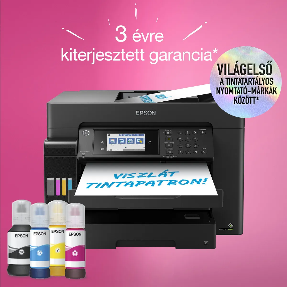 EPSON C11CH71402 EcoTank L15160 színes MFP A3 USB LAN WiFi ADF fax #7