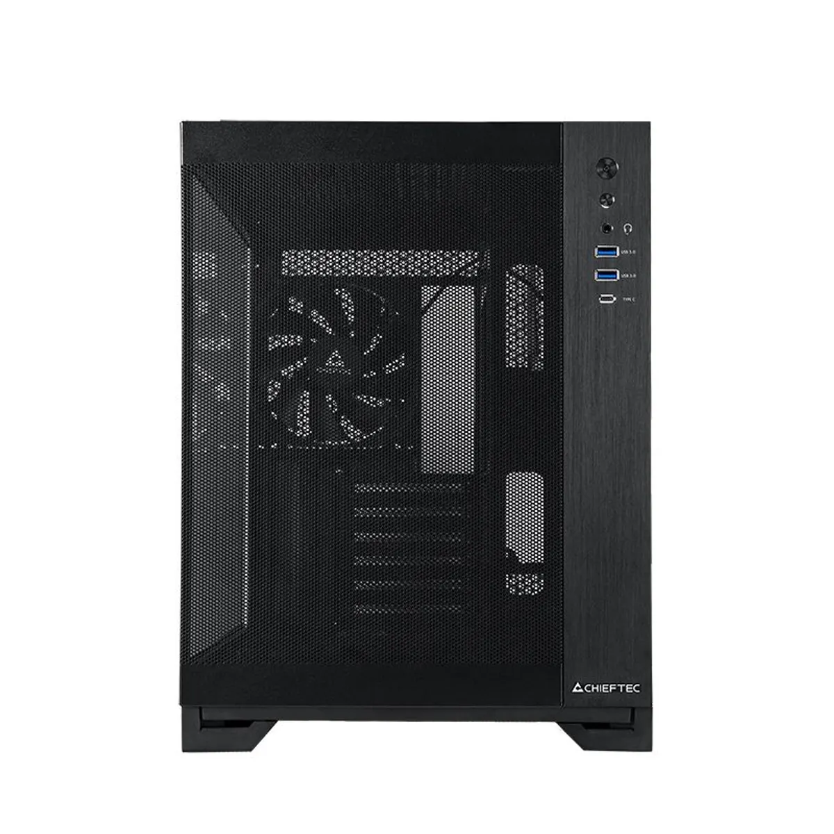 Chieftec GM-30B-M-OP Visio Air ablakos edzett üveg oldallap #5