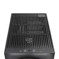 Chieftec CI-03B-OP The Cube Micro-ATX Mini-ITX 2×3,5" és 2×2,5" meghajtóhelyek, 4 bővítőhely, USB-C elöl, tápmax 200 mm #9