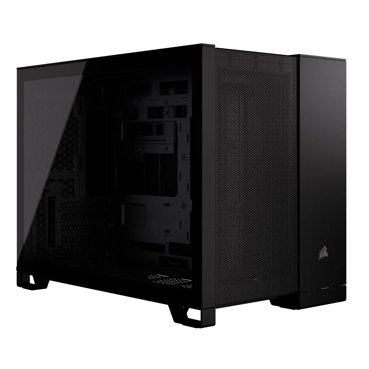 Corsair CC-9011263-WW 2500D Airflow Micro-ATX dupla kamrás edzett üveg fekete #1