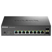 D-Link DMS-1250-10SPL/E 8-Port 2.5G BASE-T PoE és 2x 10G SFP plus Smart Managed Switch