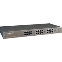 TP-Link TL-SG1024 24 portos gigabites rack switch nem menedzselt 24 RJ45 portok 1U 19 hüvelykes fém ház 48 Gbps