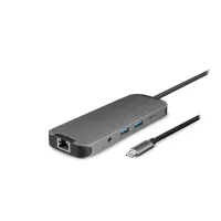 Chieftec DSC-901 dokkolóállomás 9-in-1 USB-C PD3.0 80W HDMI 4K SD MicroSD 1 Gbps Ethernet
