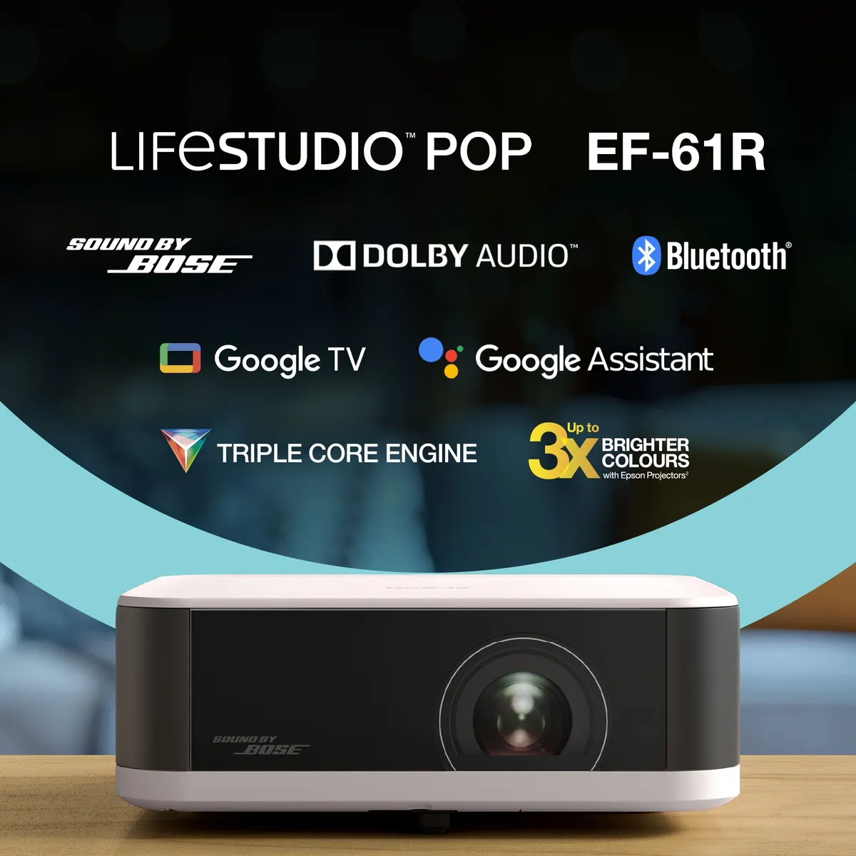 EPSON V11HB72240 adatkivetítő 1080p LED 700 ANSI 20 000 óra HDMI USB Bluetooth WiFi Google TV 10 W hangszóró #3