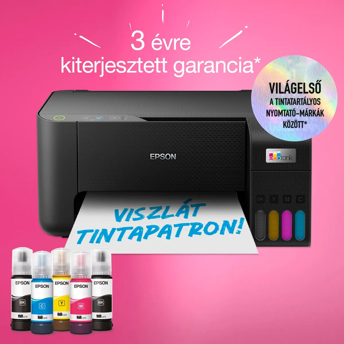 EPSON C11CJ68407 EcoTank L3230 multifunkciós tintasugaras nyomtató 4x65 ml USB 8.100 fekete / 6.500 színes oldal #7
