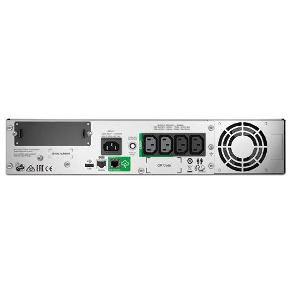 APC SMT1500RMI2UC Smart-UPS 1500VA LCD 2U 230V USB RJ-45 C13 x4 SmartSlot SmartConnect #2