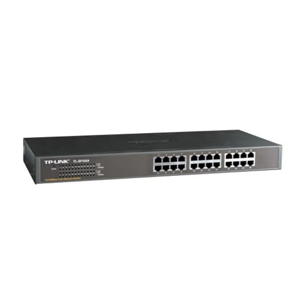 TP-Link TL-SF1024 24-portos switch rackbe szerelhető nem menedzselt 10-100 Mbps 4,8 Gbps kapcsolási kapacitás MAC-cím tábla 8000 #1