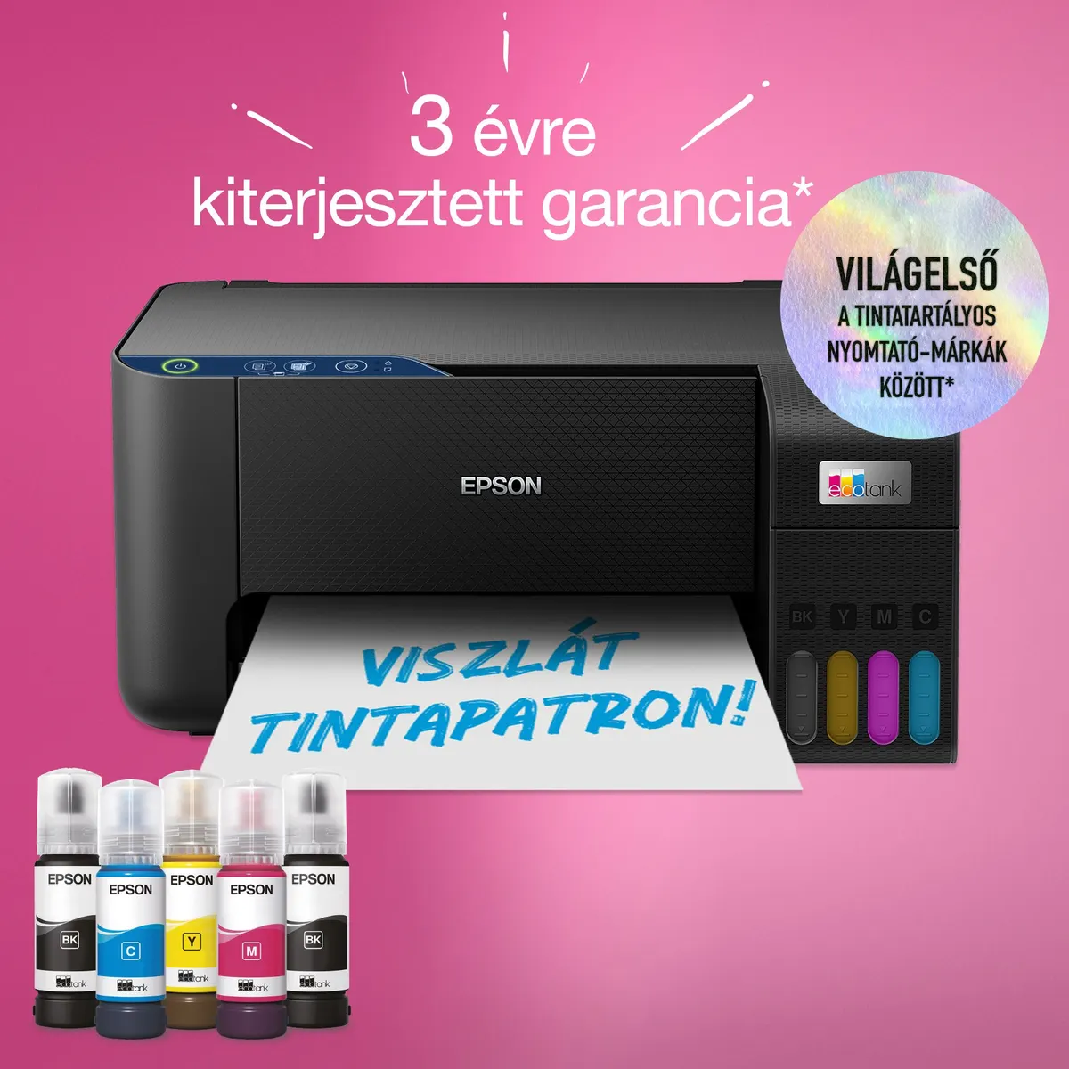Epson C11CJ68408 EcoTank L3231 tintasugaras multifunkciós A4 5760x1440dpi monó 33 oldal percenként színes 15 oldal percenként #6