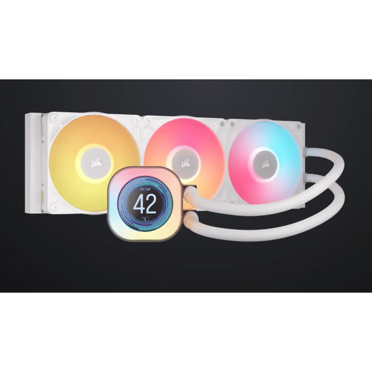 Corsair CW-9061026-WW Titan 360 RX LCD fehér iCUE LINK RGB 3 ventilátor #1