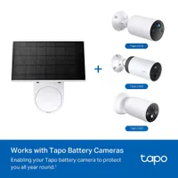 TP-Link TapoA201 napelem 5.2V 2.5W Type-C töltőport IP65 4 m töltőkábel kompatibilis Tapo Battery Camera #2