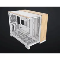 Corsair CC-9011288-WW 2500X Micro-ATX kétkamrás toronyház fehér bambuszfa dekorpanel 9x120 mm ventilátor #4