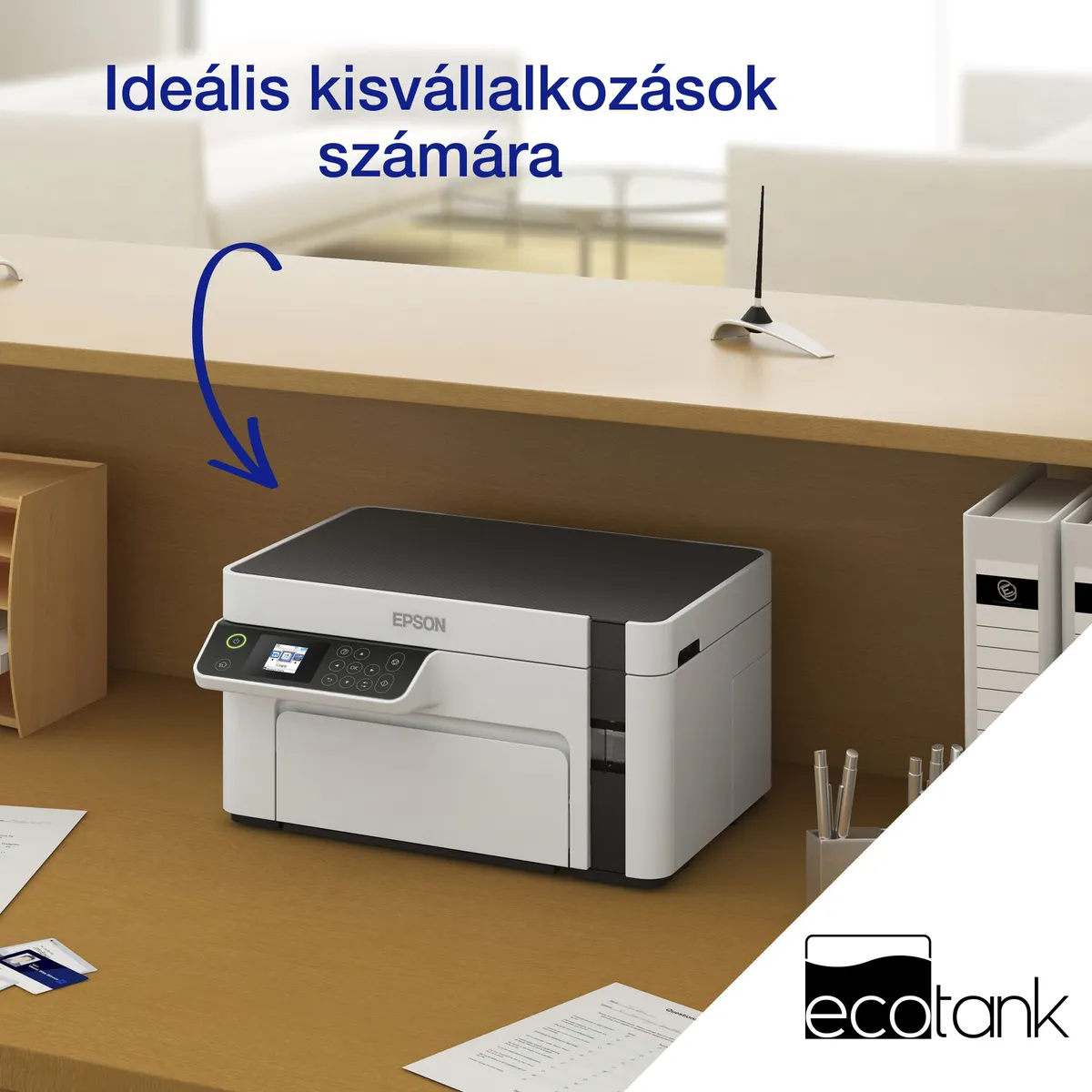 EPSON C11CJ18402 EcoTank M2120 monó MFP WiFi USB 150 lap elülső papírtálca 30 lap kimeneti papírtálca 1440x720 dpi #10