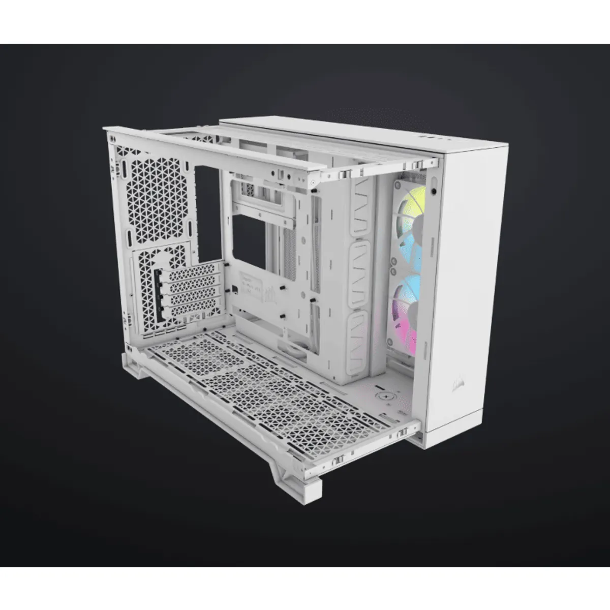 Corsair CC-9011268-WW 2500X iCUE LINK Micro-ATX fehér edzett üveg RGB #6