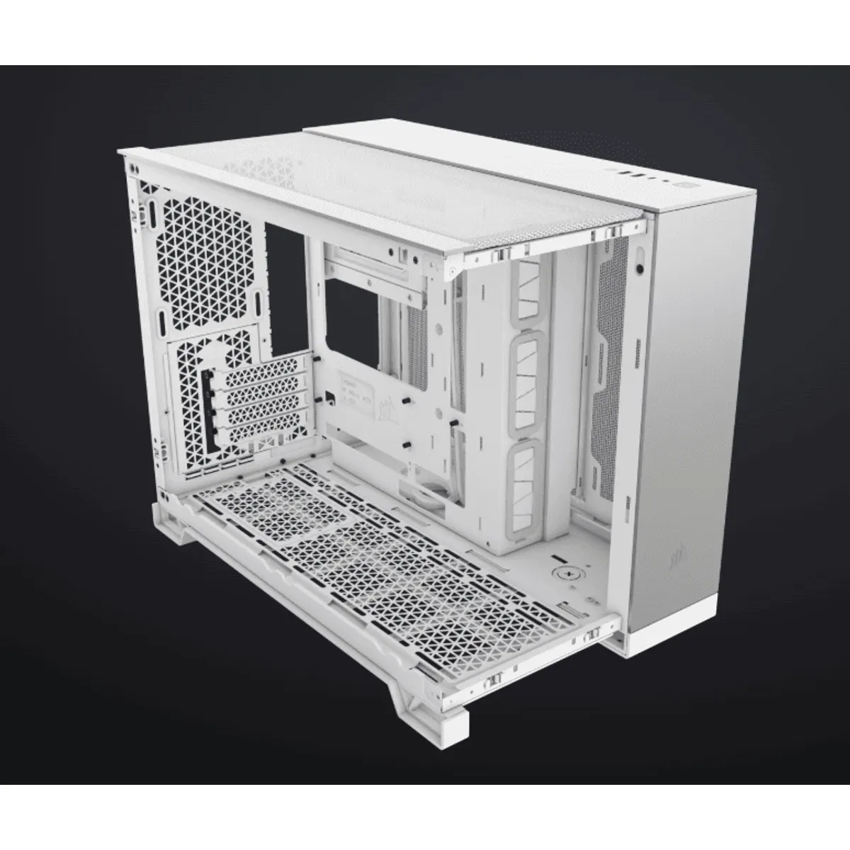 Corsair CC-9011289-WW 2500X kétkamrás toronyház Micro-ATX-Mini-ITX kompatibilis fehér-szaténszürke alumínium #5