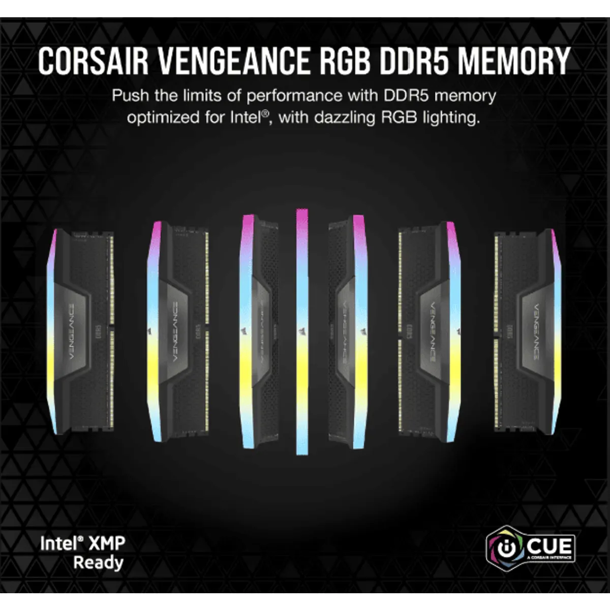 Corsair CMH16GX5M2B5200C40 Vengeance RGB DDR5 16GB 2x8GB 5200MHz CL40-40-40-77 1.25V Intel XMP #2