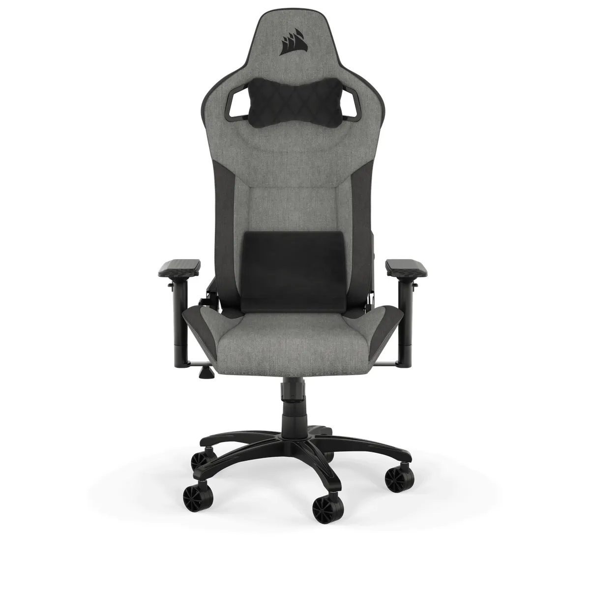 Corsair CF-9010056-WW T3 Rush szürke-fekete nyakpárna memóriahabos ágyéktámasz lélegző szövet #1