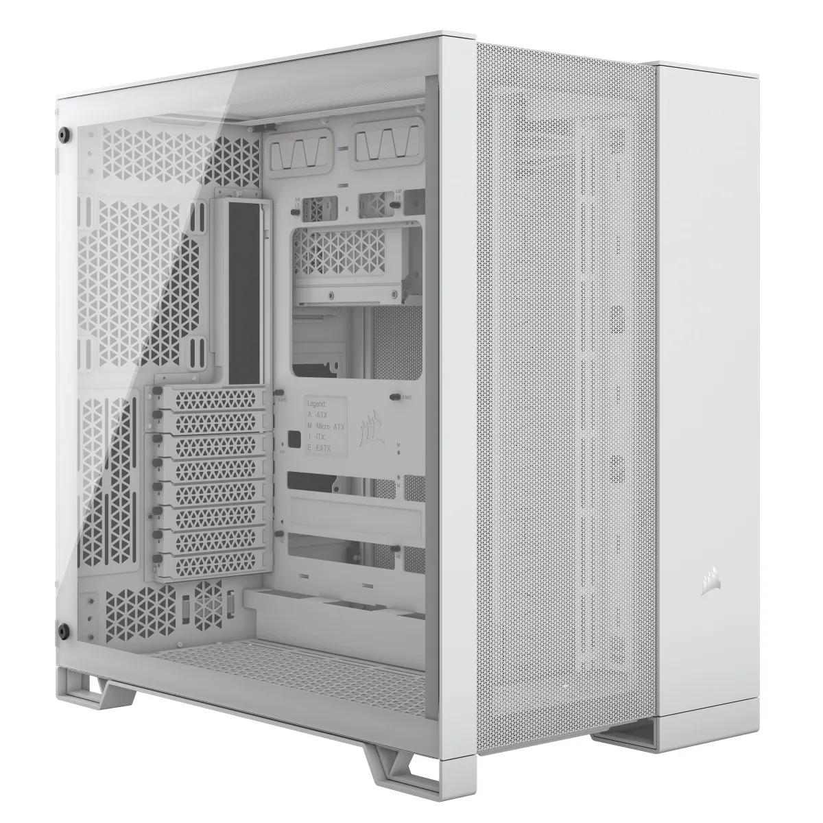 Corsair CC-9011260-WW 6500D Airflow dupla kamrás edzett üveg fehér mid-tower ATX táp nélküli #1