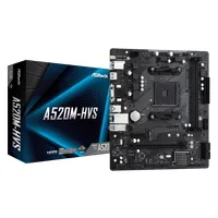 Asrock 90-MXBE60-A0UAYZ A520M-HVS microATX AM4 DDR4 2x DIMM 64 GB Ultra M.2 HDMI D-sub VGA Gigabit RAID PCIe3.0x16 PCIe3.0x1