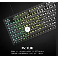 Corsair CH-9226D65-NA K55 core rgb membrános US kiosztás szürke #2