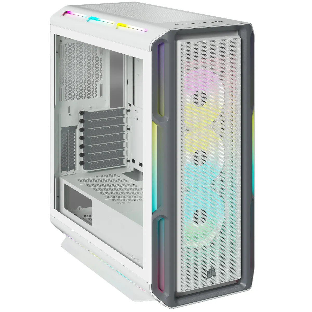 Corsair CC-9011231-WW iCUE 5000T RGB Tempered Glass fehér ATX táp nélkül 3x LL120 RGB #4