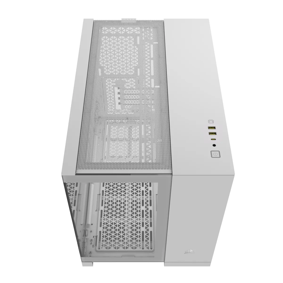 Corsair CC-9011266-WW 2500X Mid-Tower Micro-ATX fehér dupla kamrás edzett üveg táp nélküli #3