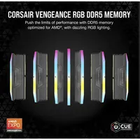 Corsair CMH64GX5M2D5600Z40 Vengeance rgb ddr5 64GB 2x32GB 5600MHz CL40-44-44-90 1.25V amd expo intel xmp szürke #2