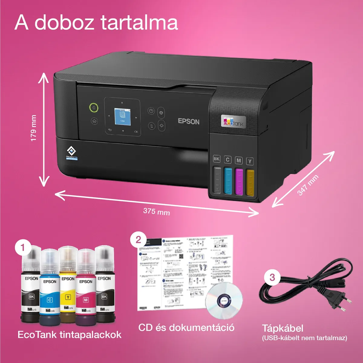 Epson C11CK58403 EcoTank L3560 MFP WiFi USB tintasugaras #4