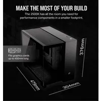 Corsair CC-9011267-WW Ház Micro-ATX iCUE LINK 2500X kétkamrás edzett üveg fekete #4