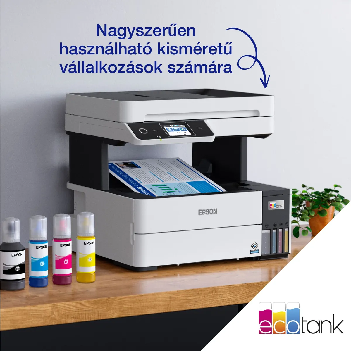 EPSON C11CJ88403 EcoTank L6490 4 szín tintasugaras kétoldalas fax WiFi LAN 6,1 cm érintőképernyő #9