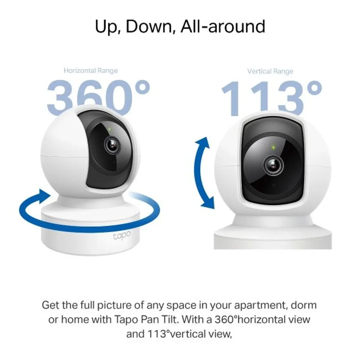 TP-Link TapoC212 Pan-tilt Wi-Fi kamera 2K éjjellátó kétirányú audio #2