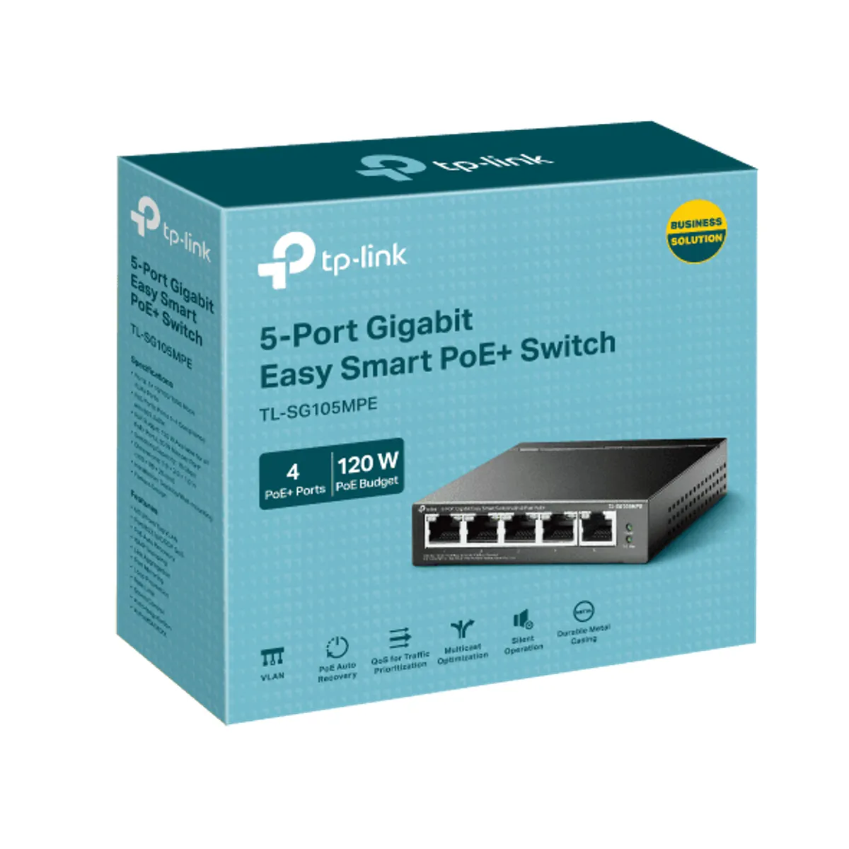 TP-Link TL-SG105MPE 5-portos Gigabit Easy Smart kapcsoló 4 PoE port #2
