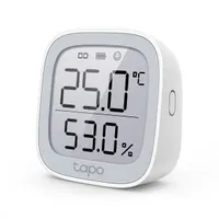 TP-Link TapoT315 hőmérséklet- és páratartalom szenzor E-ink kijelző automatikus otthonautomatizálás vizuális grafikonok