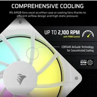 Corsair CO-9050184-WW RS120 ARGB ventilátor fehér 4-tűs PWM #4