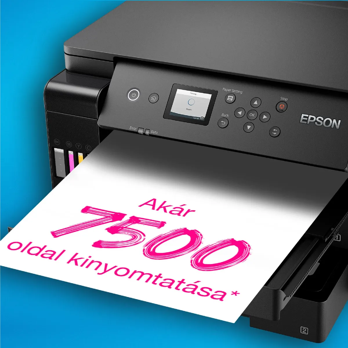 EPSON C11CJ04402 EcoTank L11160 4800x1200dpi 32ppm fekete 21ppm színes duplex WiFi LAN USB 550 bemeneti 125 kimeneti 4 soros LCD #6