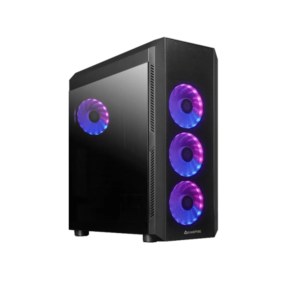 Chieftec GL-04B-UC-OP SCORPION 4 USB-C Gen2x2 edzett üveg ARGB ATX MicroATX Mini-ITX 2x2,5" 2x3,5" USB 3.2 Gen1, USB-C Gen2x2 #1