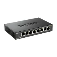 D-Link DGS-108E 8-portos gigabites asztali kapcsoló, nem menedzselhető, fém ház, auto MDI-MDIX, IEEE 802.3x Flow Control, IEEE 802.1p QoS
