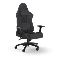 Corsair CF-9010052-WW TC100 Relaxed szövet fekete-szürke, állítható karfák, háttámla 90-160 fok, teherbírás 120 kg, magasság 45-55 cm