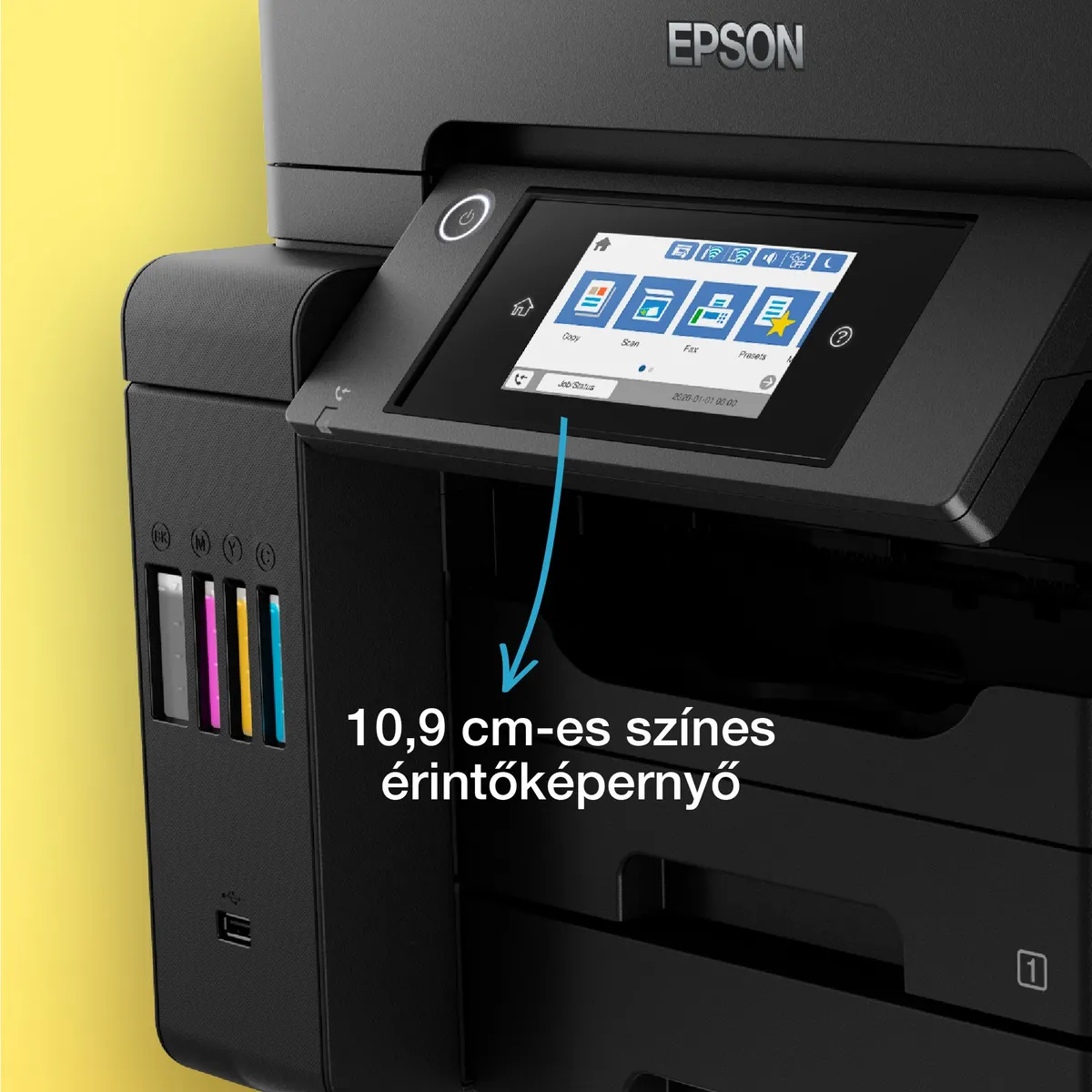 EPSON C11CJ29402 EcoTank L6570 A4 MFP színes kétoldalas érintőképernyő 10,9 cm USB LAN WiFi 550 lap bemeneti papírtálca 125 kiadótálca #5