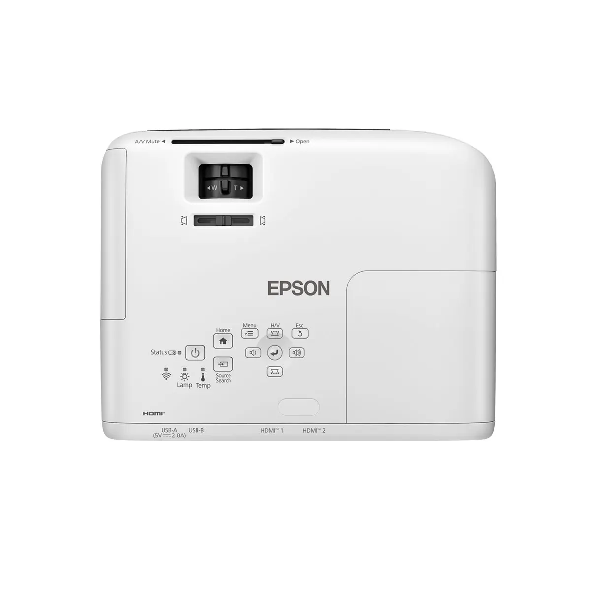 Epson V11HB58040 EB-W55 3LCD WXGA 4000 ANSI lumen, 2x HDMI, Wi-Fi, 16:10, trapézkorrekció 30 fok, 2W beépített hang #3
