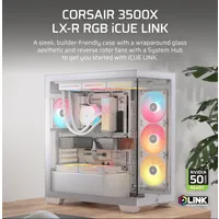 Corsair CC-9011325-WW 3500X LX-R rgb iCUE link mid-tower atx számítógépház #2