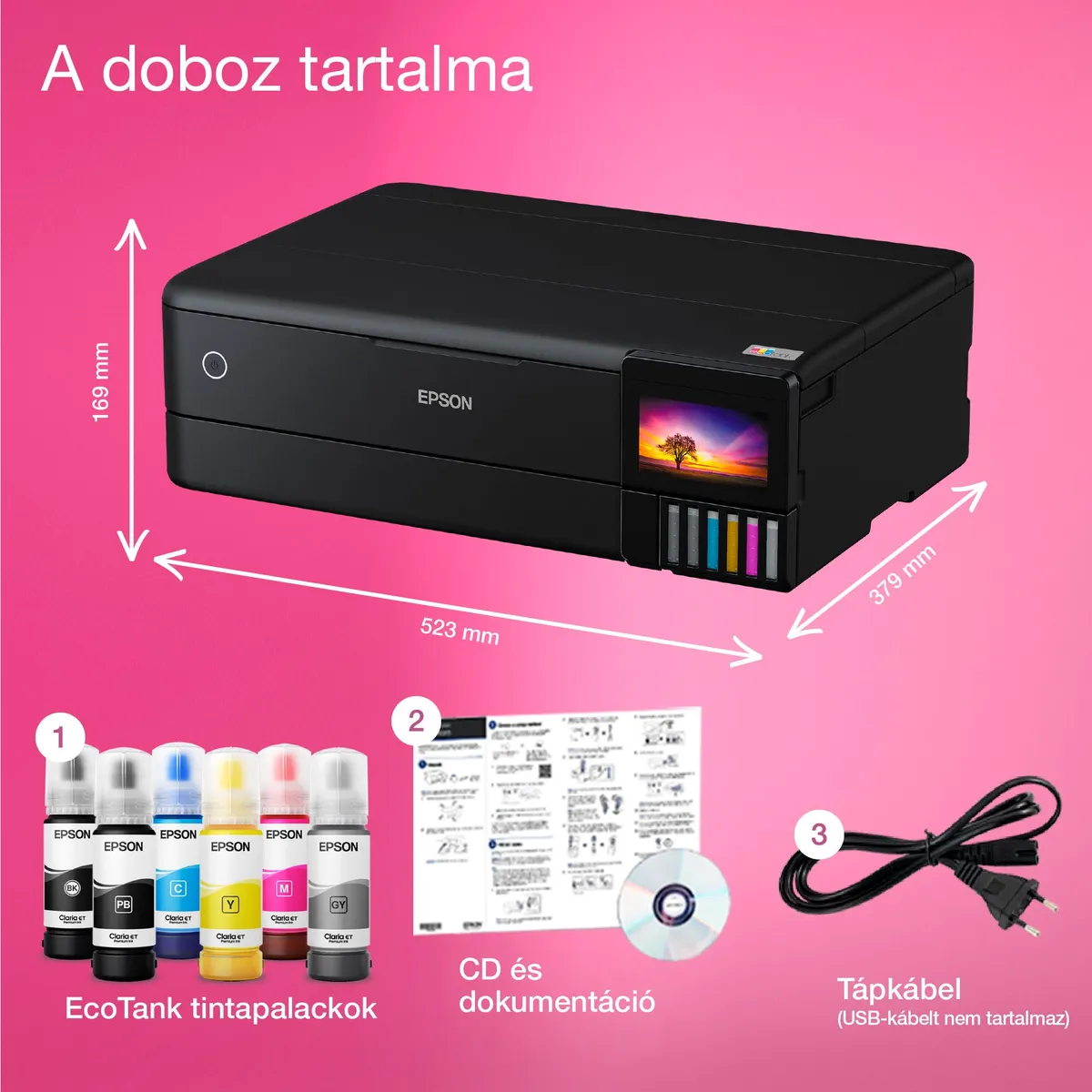 EPSON C11CJ21402 EcoTank L8180 6 szín tintarendszer A3 duplex wifi #4