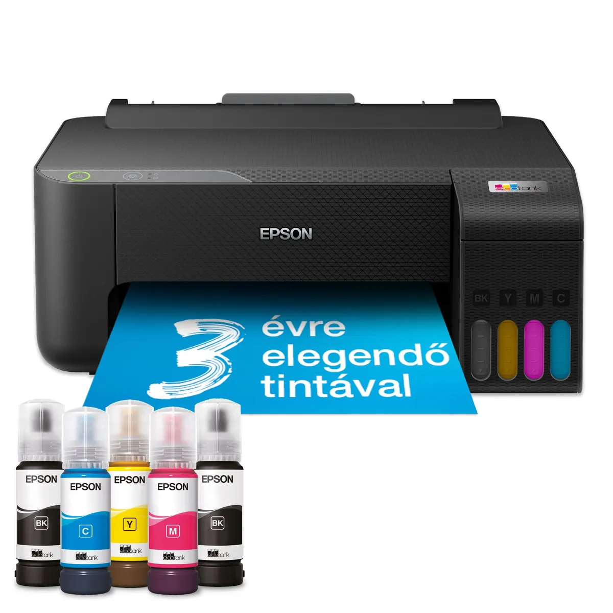 EPSON C11CJ70402 EcoTank L1230 fekete 33 oldal perc, színes 15 oldal perc, A4, kétoldalas, usb, 100 lap bemeneti, 30 lap kimeneti, 5760 x 1440 #1