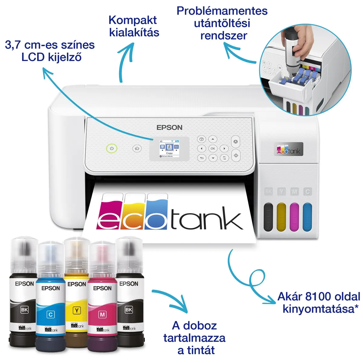 EPSON C11CJ66427 EcoTank L3286 színes tintasugaras multifunkciós WiFi A4 #2